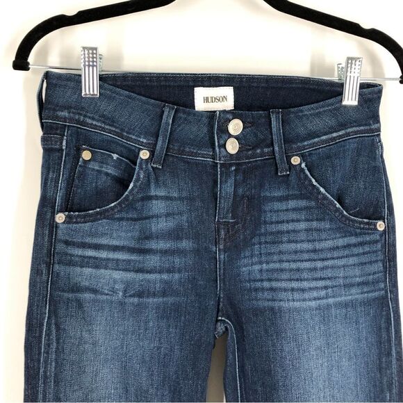 Hudson Beth Mid-Rise Baby Bootcut Jean Dark Wash Size 26 NWT - Picture 3 of 12